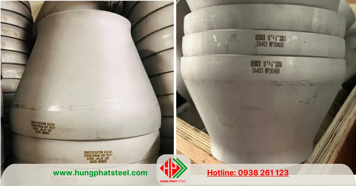 Bầu giảm hàn inox DN250-DN150 (D273-D168)