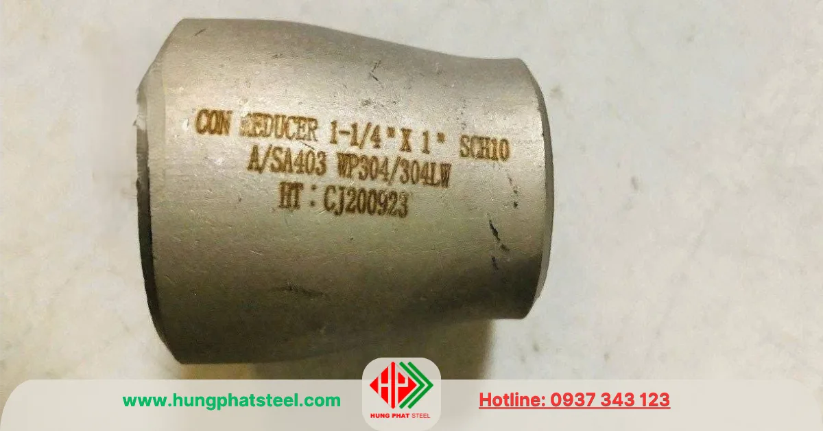 Bầu giảm hàn inox DN32-DN25 (D42-D34)
