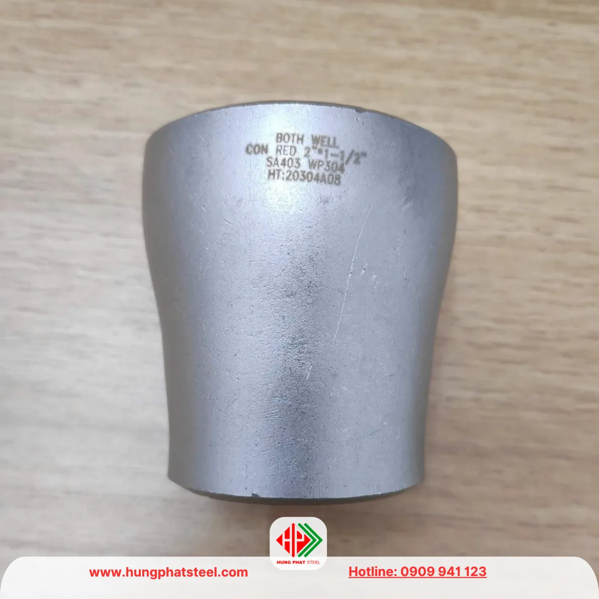Bầu giảm hàn inox DN50-DN40 (D60-D49)