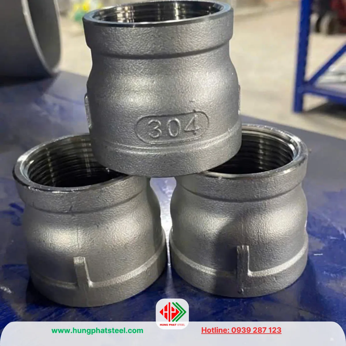 Bầu giảm ren inox DN40-DN32