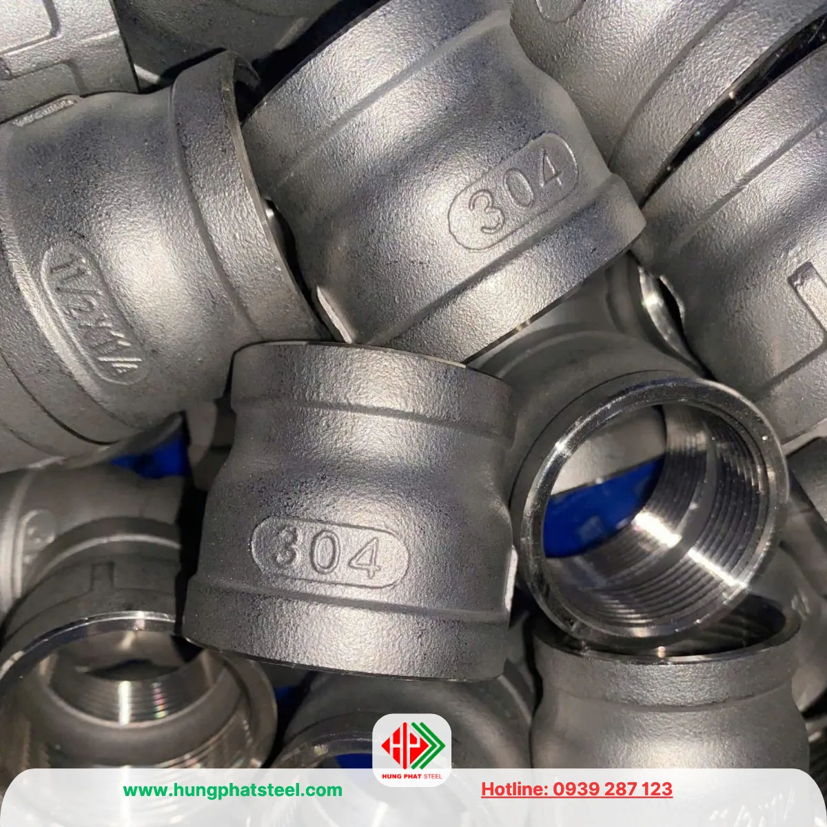 Bầu giảm ren inox DN40-DN32