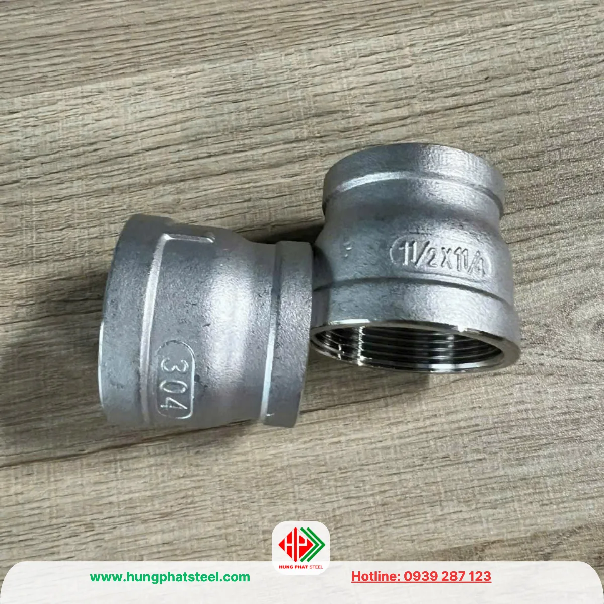Bầu giảm ren inox DN40-DN32