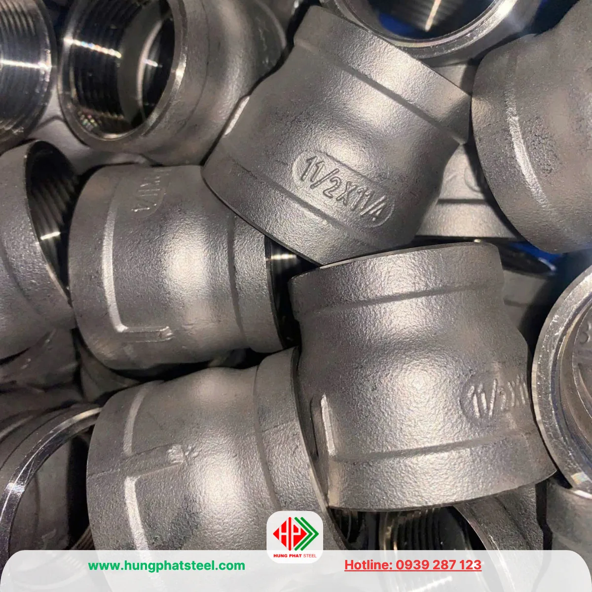Bầu giảm ren inox DN40-DN32