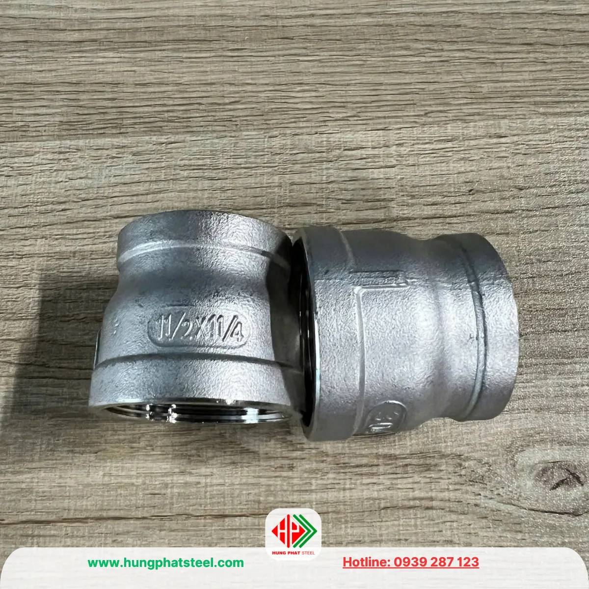 Bầu giảm ren inox DN40-DN32