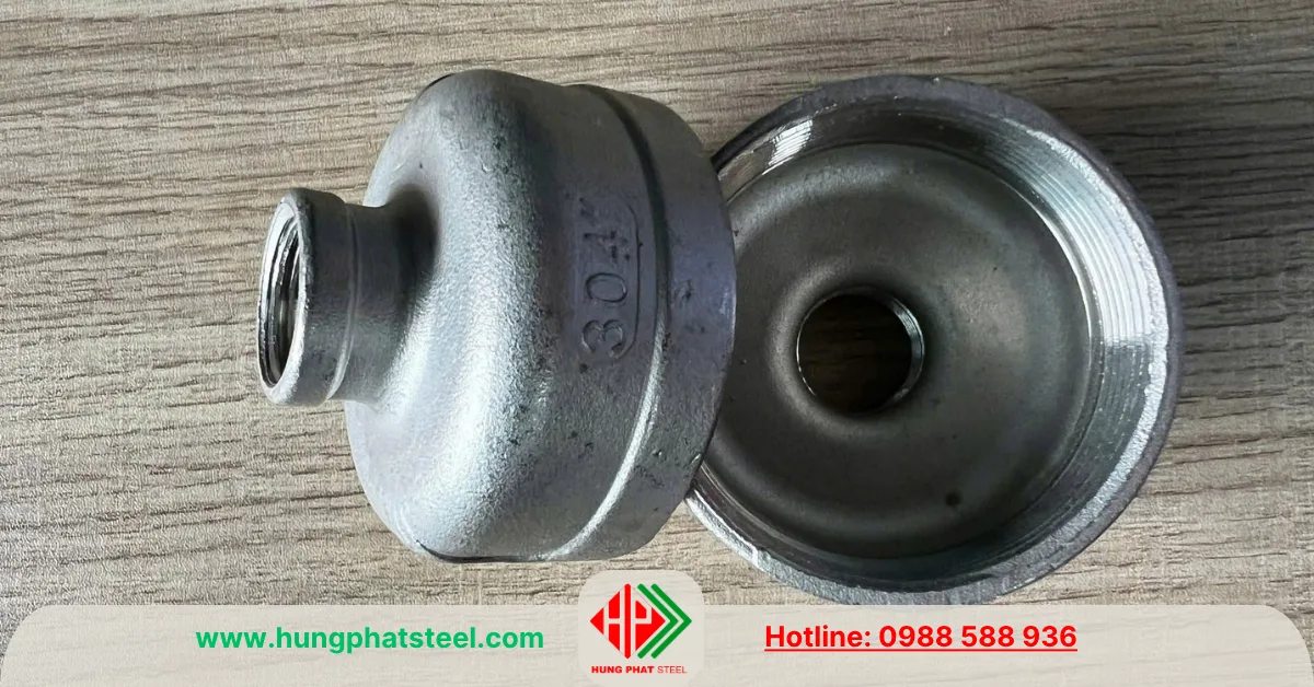 Bầu giảm ren inox DN50-DN15
