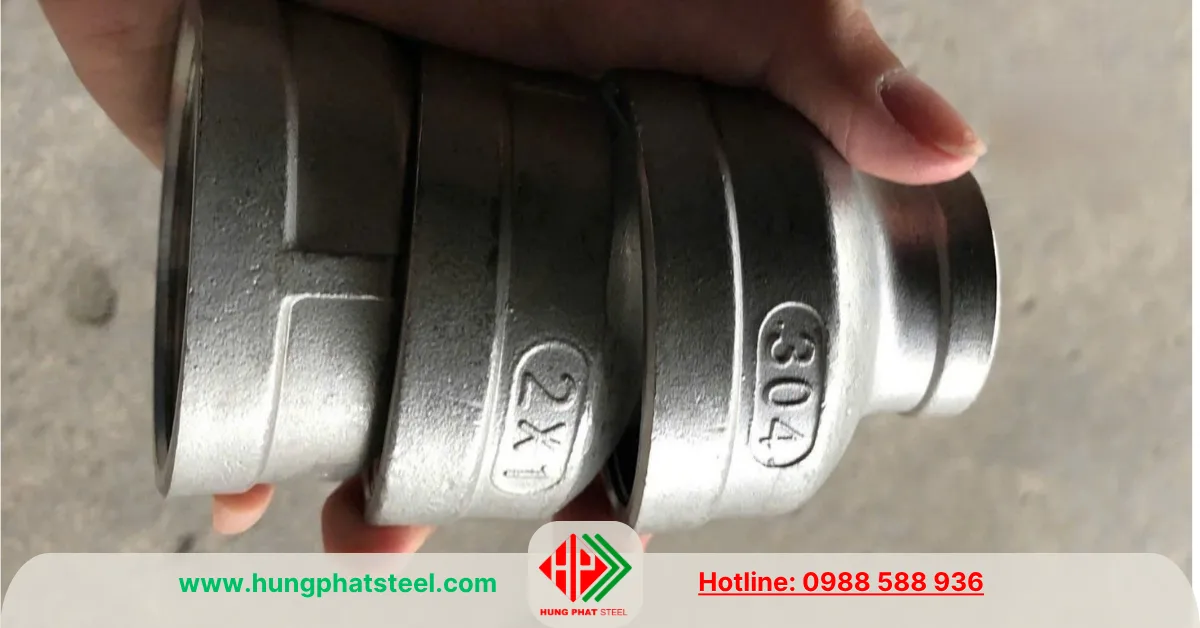 Bầu giảm ren inox DN50-DN25