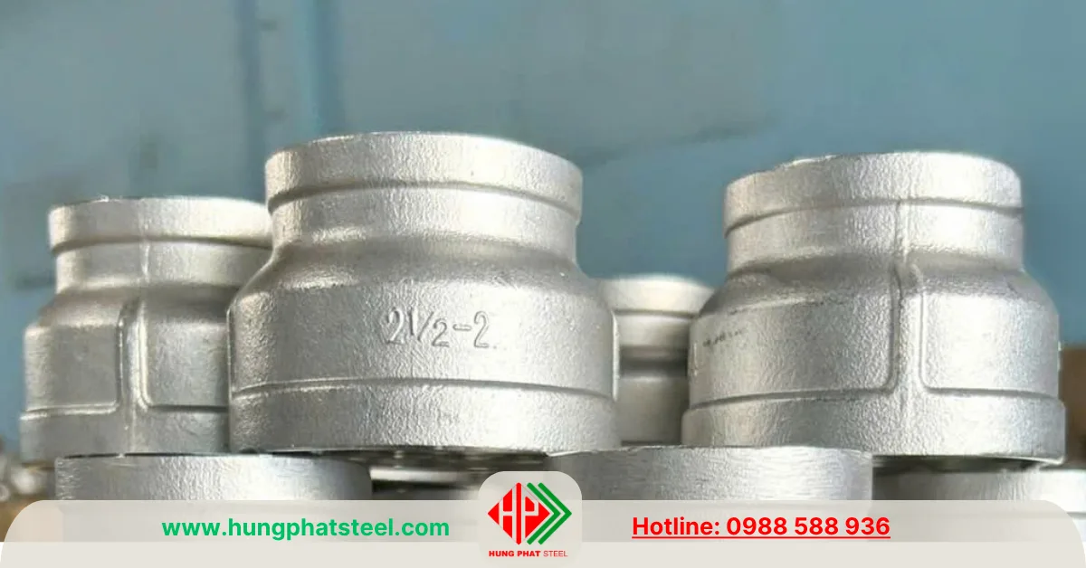 Bầu giảm ren inox DN65-DN50