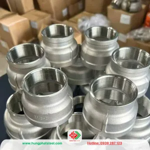 Bầu giảm ren inox DN65-DN50
