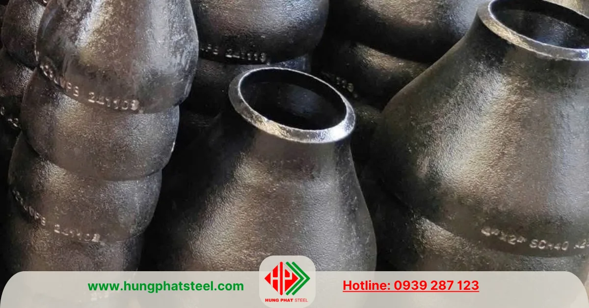 Bầu giảm thép hàn DN100-DN50 (D114-D60)