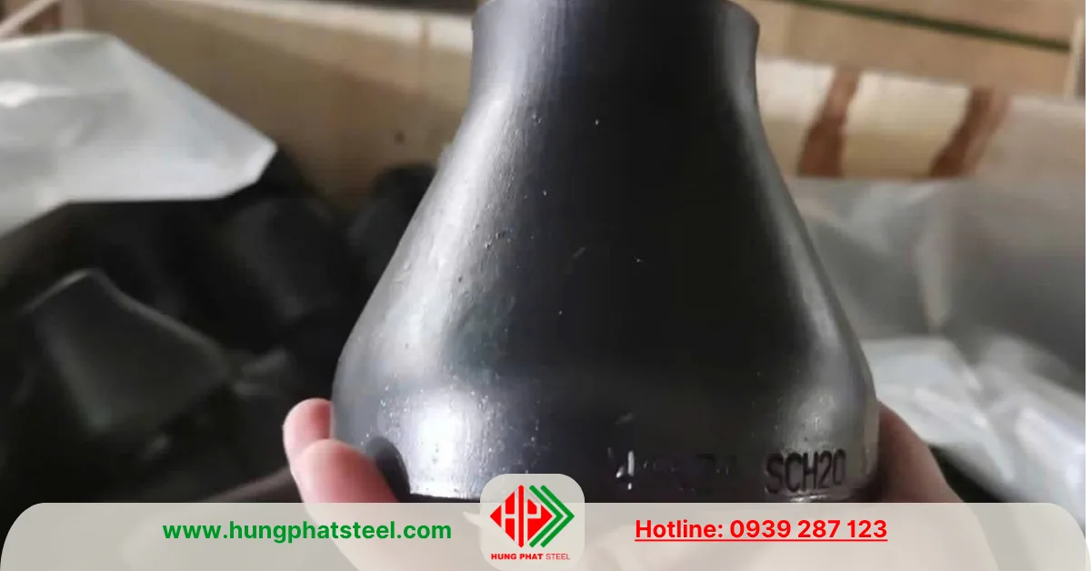 Bầu giảm thép hàn DN100-DN50 (D114-D60)