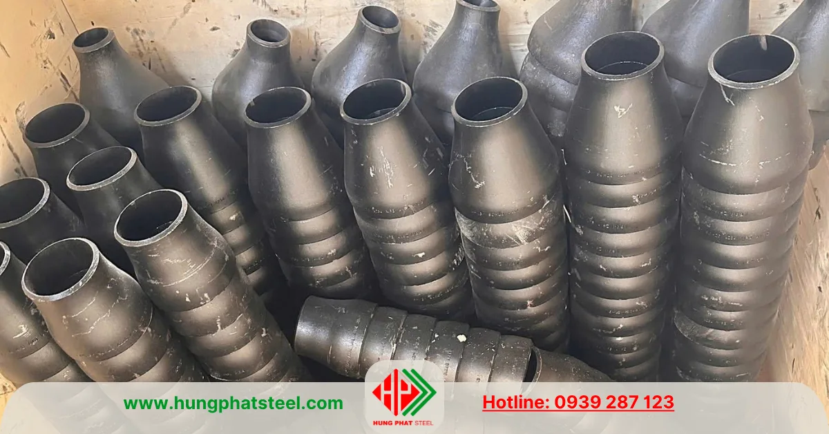 Bầu giảm thép hàn DN100-DN80 (D114-D90)