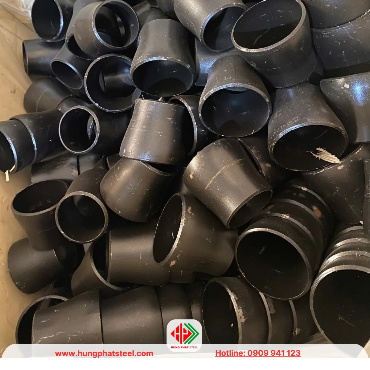 Bầu giảm thép hàn DN150-DN100 (D168-D114)