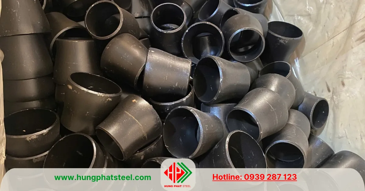 Bầu giảm thép hàn DN150-DN100 (D168-D114)