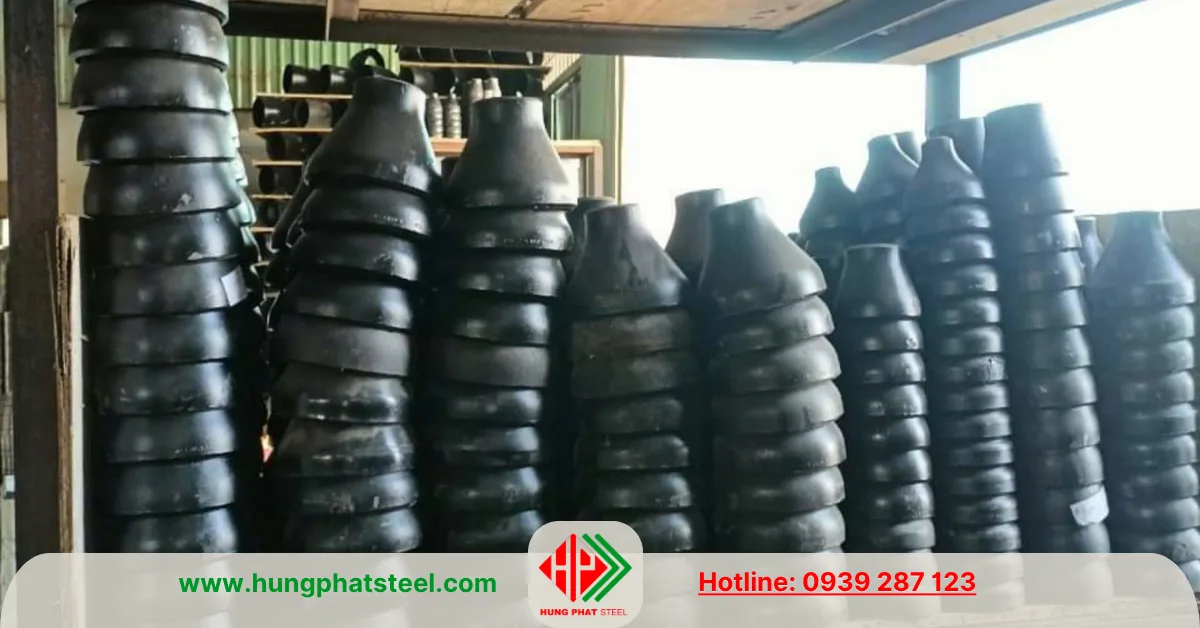 Bầu giảm thép hàn DN150-DN50 (D168-D60)