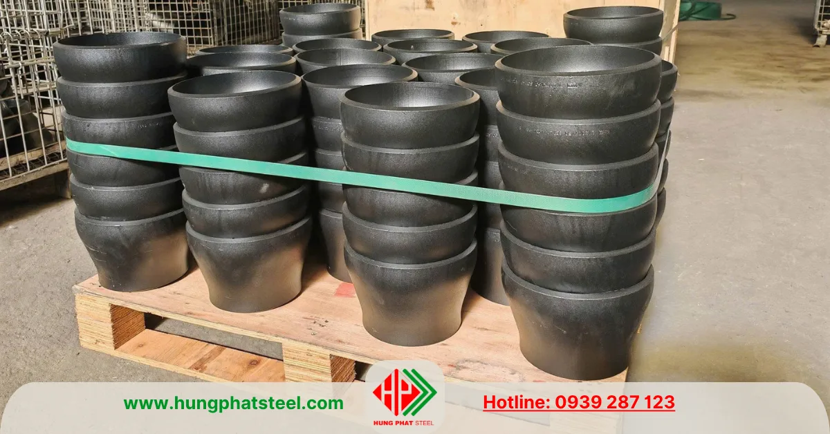 Bầu giảm thép hàn DN200-DN150 (D219-D168)