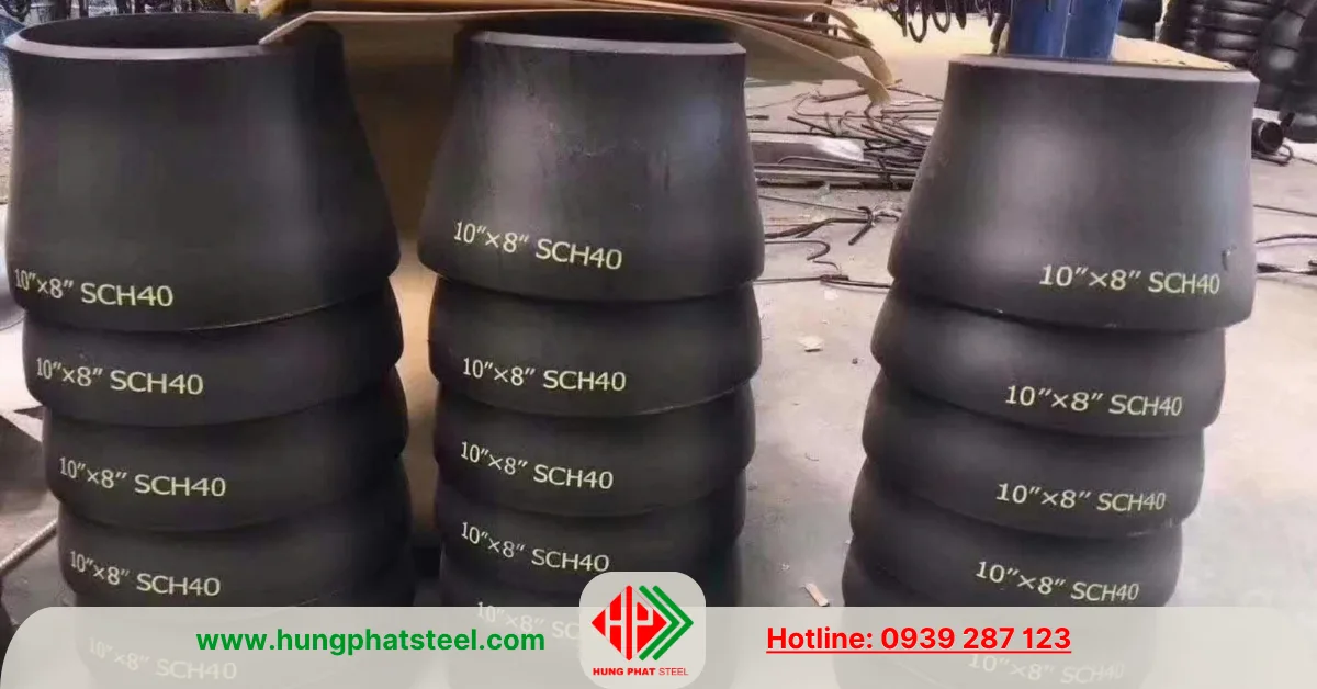 Bầu giảm thép hàn DN250-DN200