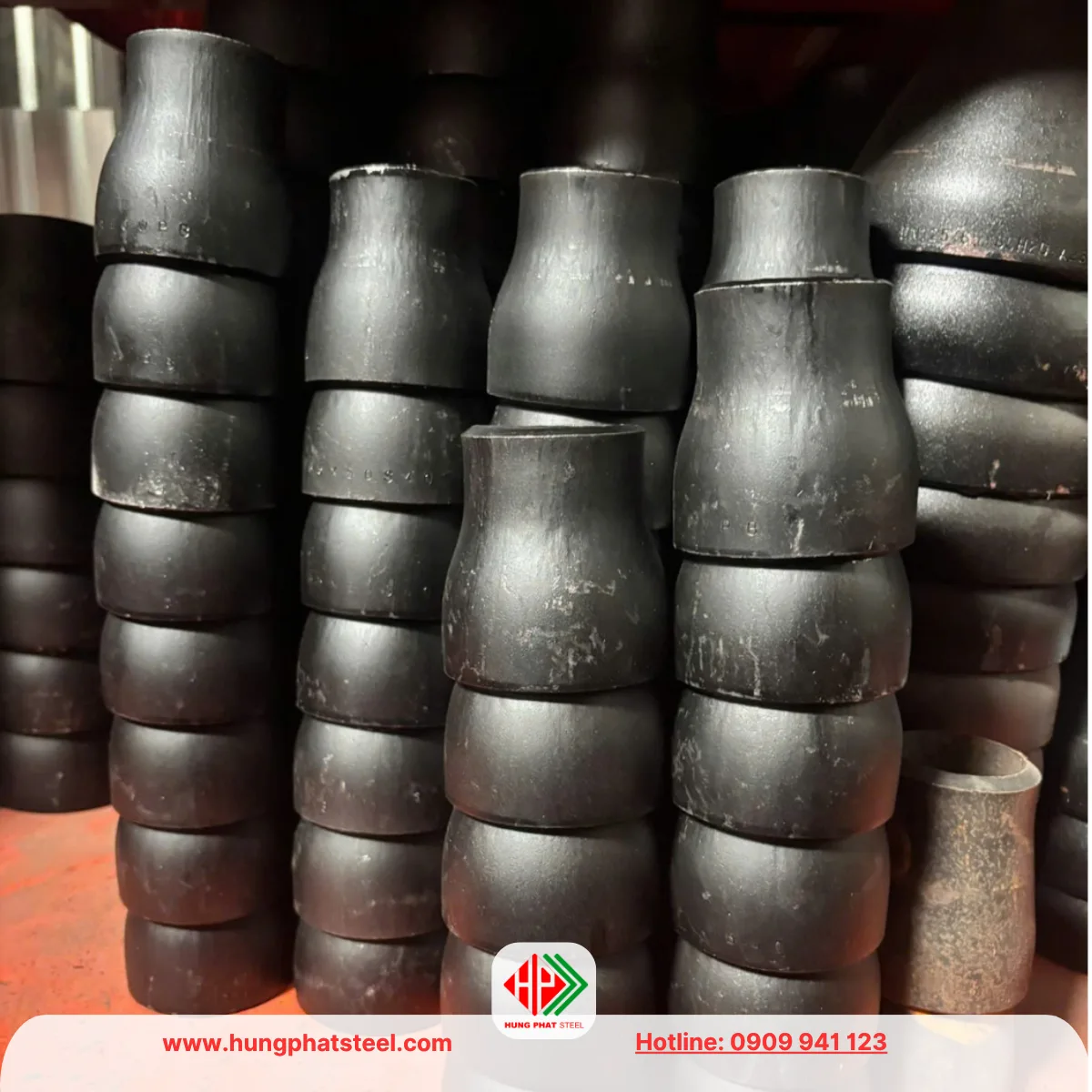 Bầu giảm thép hàn DN65-DN50