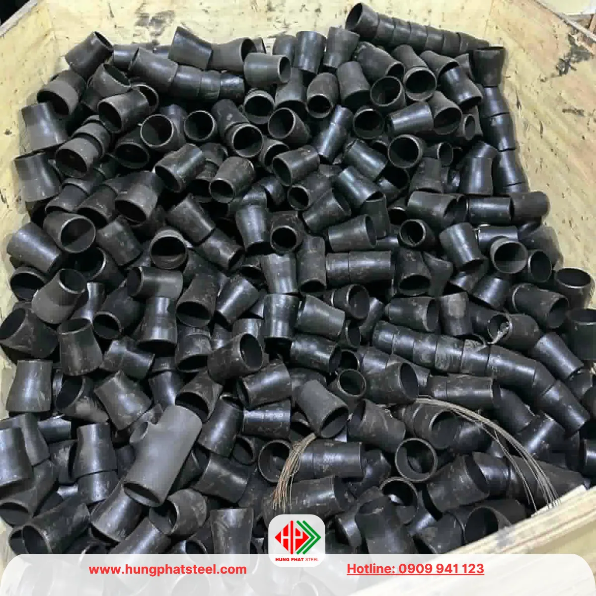 Bầu giảm thép hàn DN65-DN50