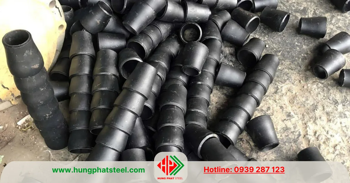 Bầu giảm thép hàn DN65-DN50