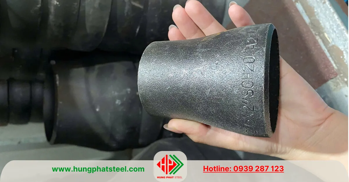 Bầu giảm thép hàn DN65-DN50
