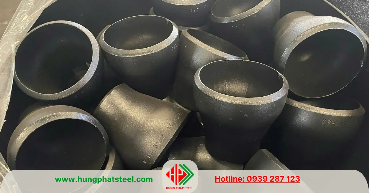 Bầu giảm thép hàn DN80-DN50 (D90-D60)
