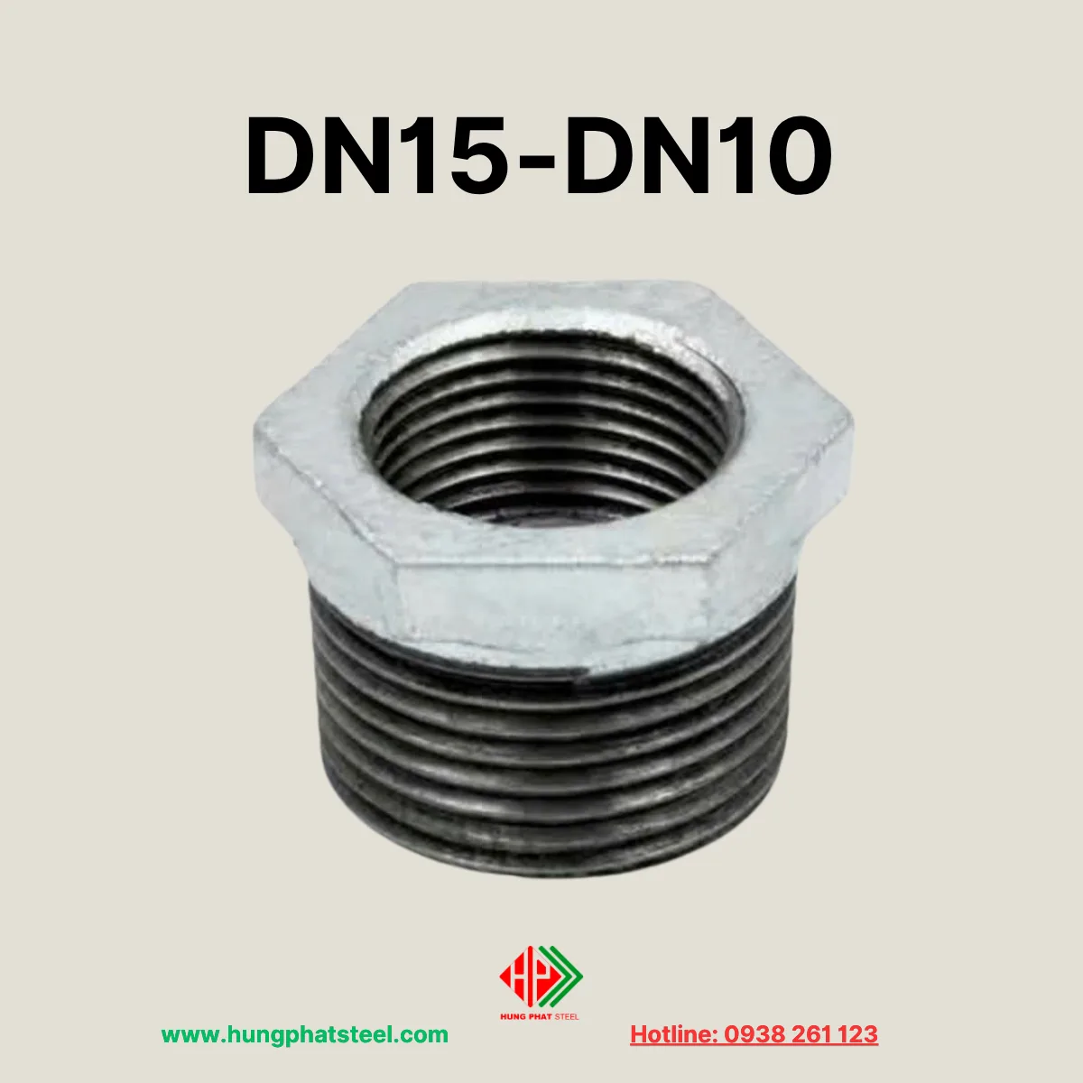 Cà Rá Mạ Kẽm DN15-DN10 (D21-D17)