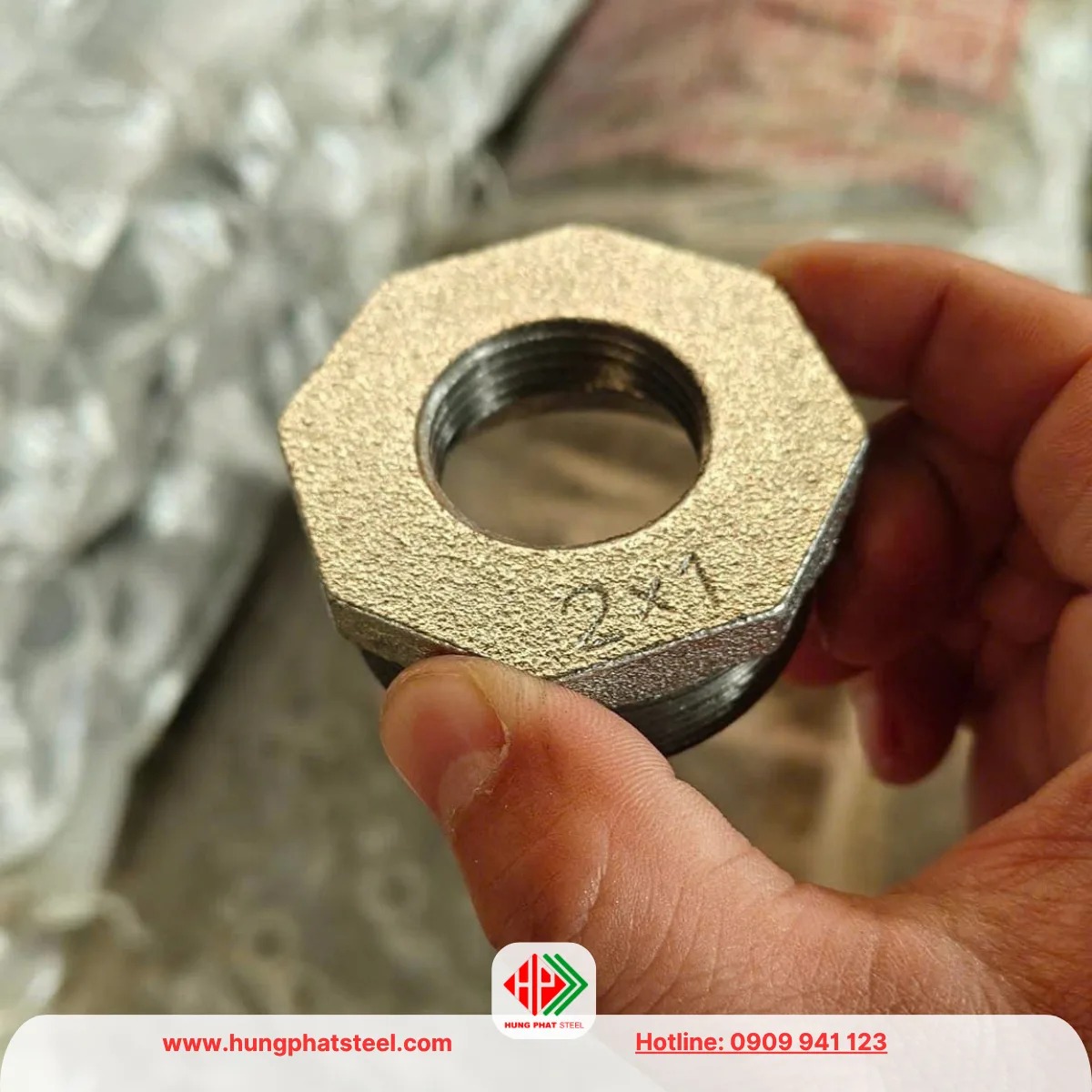 Cà Rá Mạ Kẽm DN50-DN25 (D60-D34)