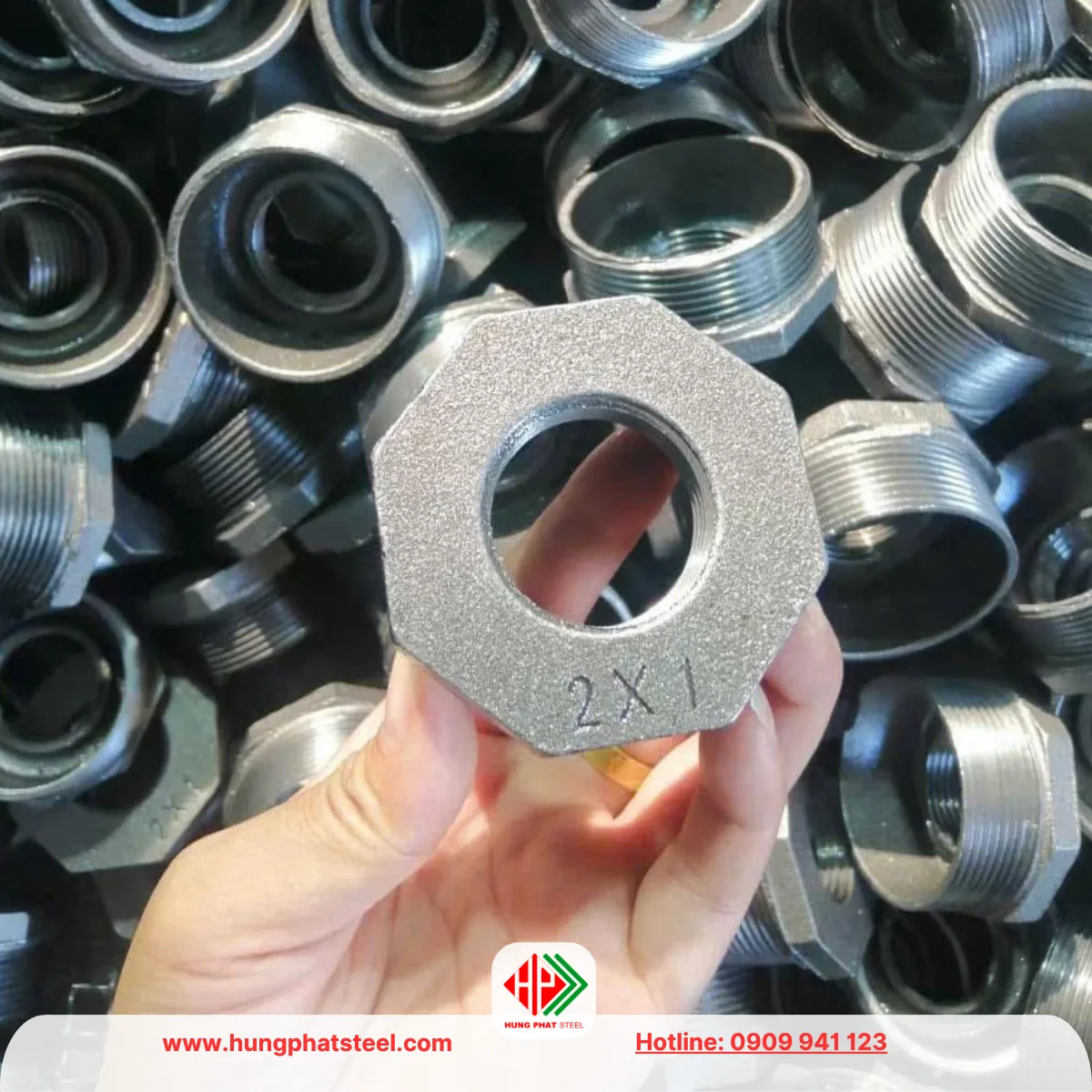 Cà Rá Mạ Kẽm DN50-DN25 (D60-D34)