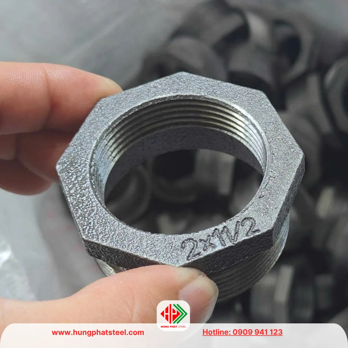 Cà Rá Mạ Kẽm DN50-DN40 (D60-D49)