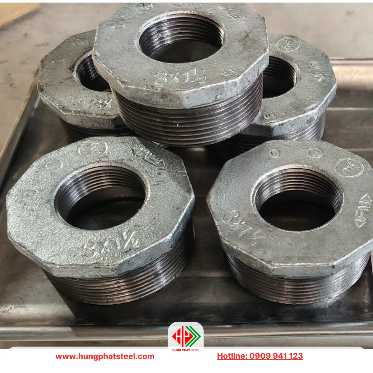 Cà Rá Mạ Kẽm DN80-DN40 (D90-D49)