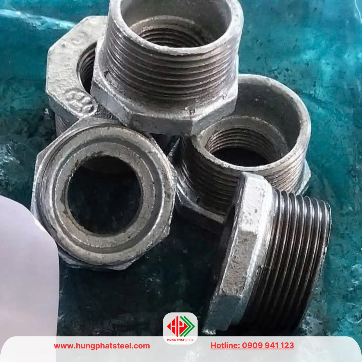 Cà rá mạ kẽm DN32-DN20 (D42-D27)