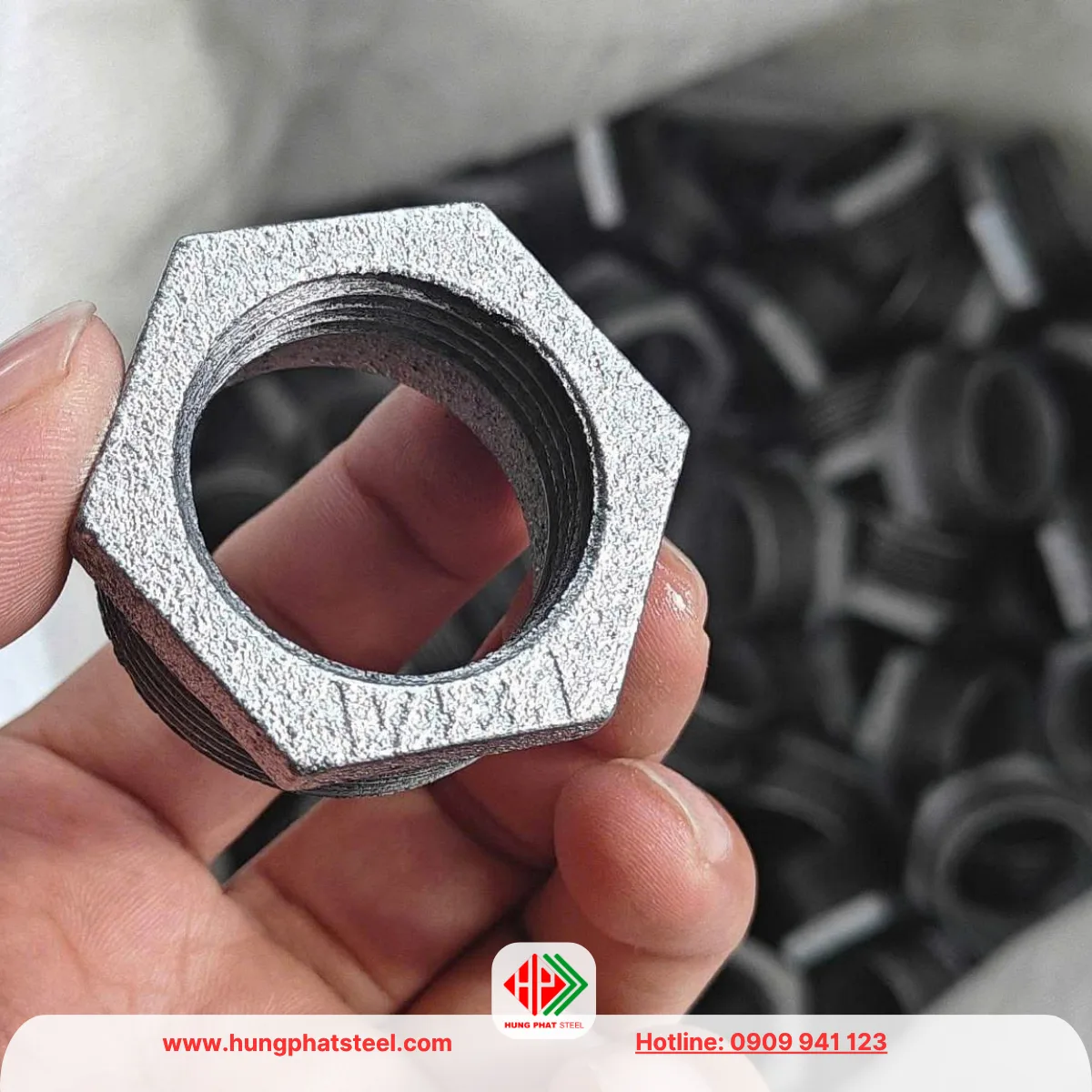 Cà rá mạ kẽm DN32-DN25 (D42-D34)