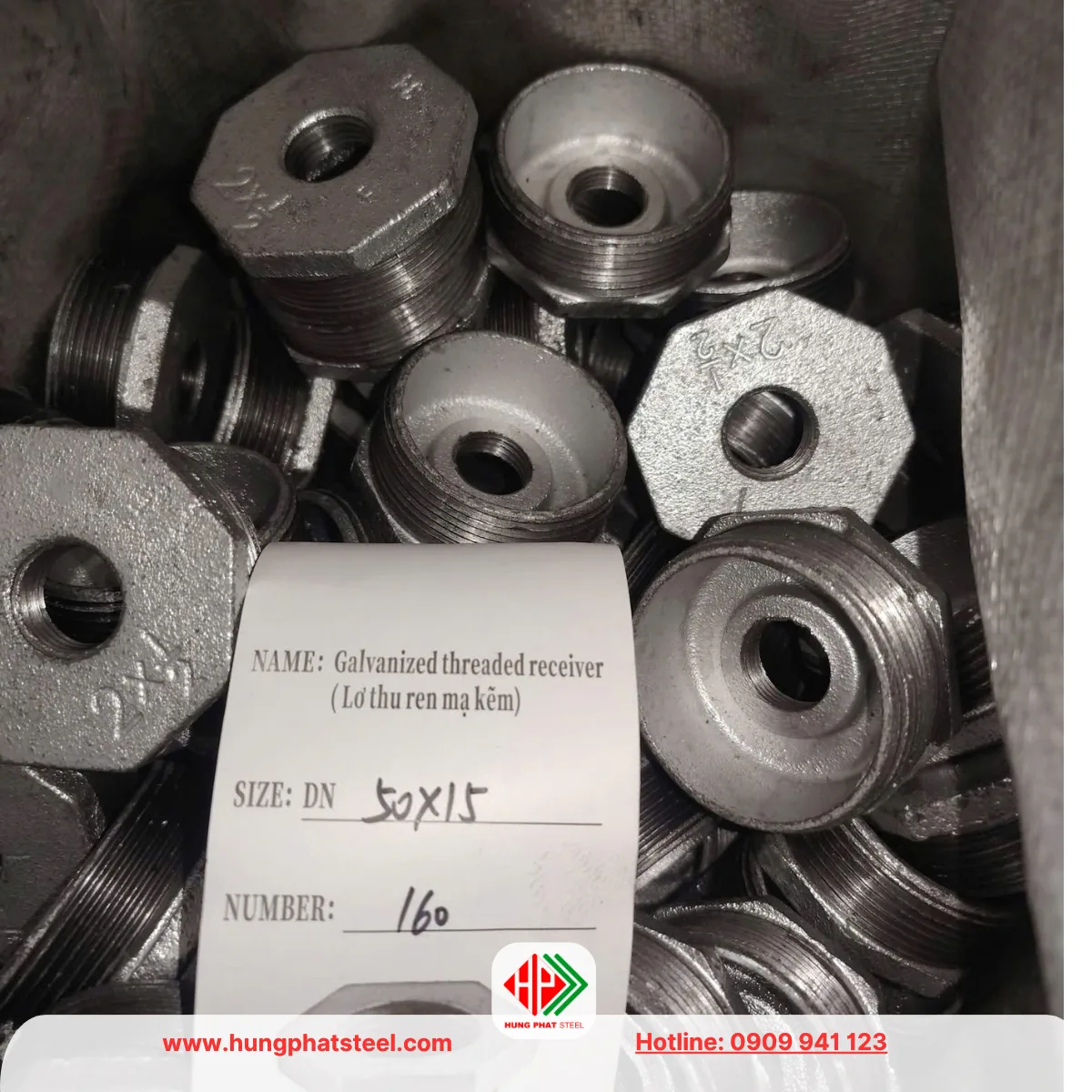 Cà rá mạ kẽm DN50-DN15 (D60-D21)