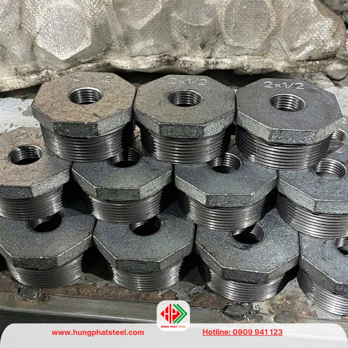 Cà rá mạ kẽm DN50-DN15 (D60-D21)