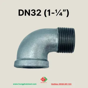 Co Điếu Ren Mạ Kẽm DN32 (D42)