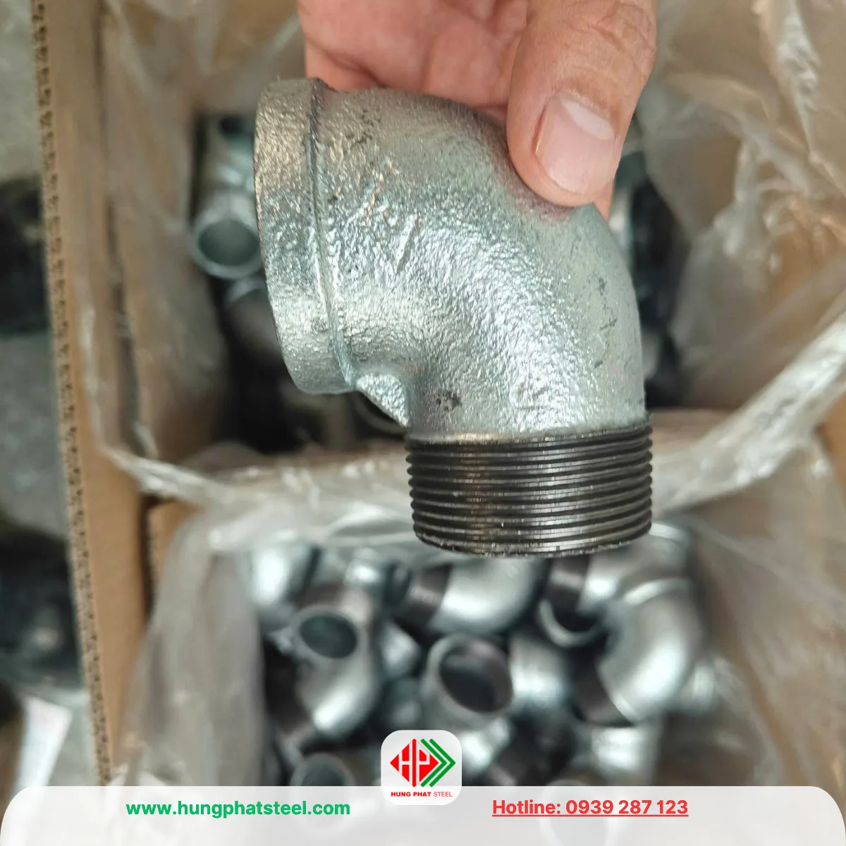 Co Điếu Ren Mạ Kẽm DN40 (D49)