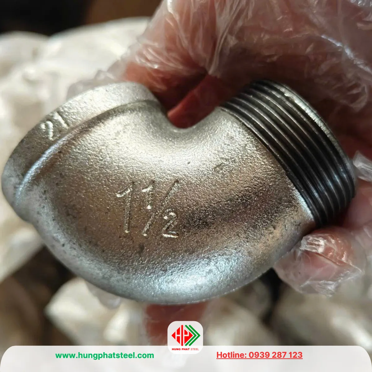 Co Điếu Ren Mạ Kẽm DN40 (D49)