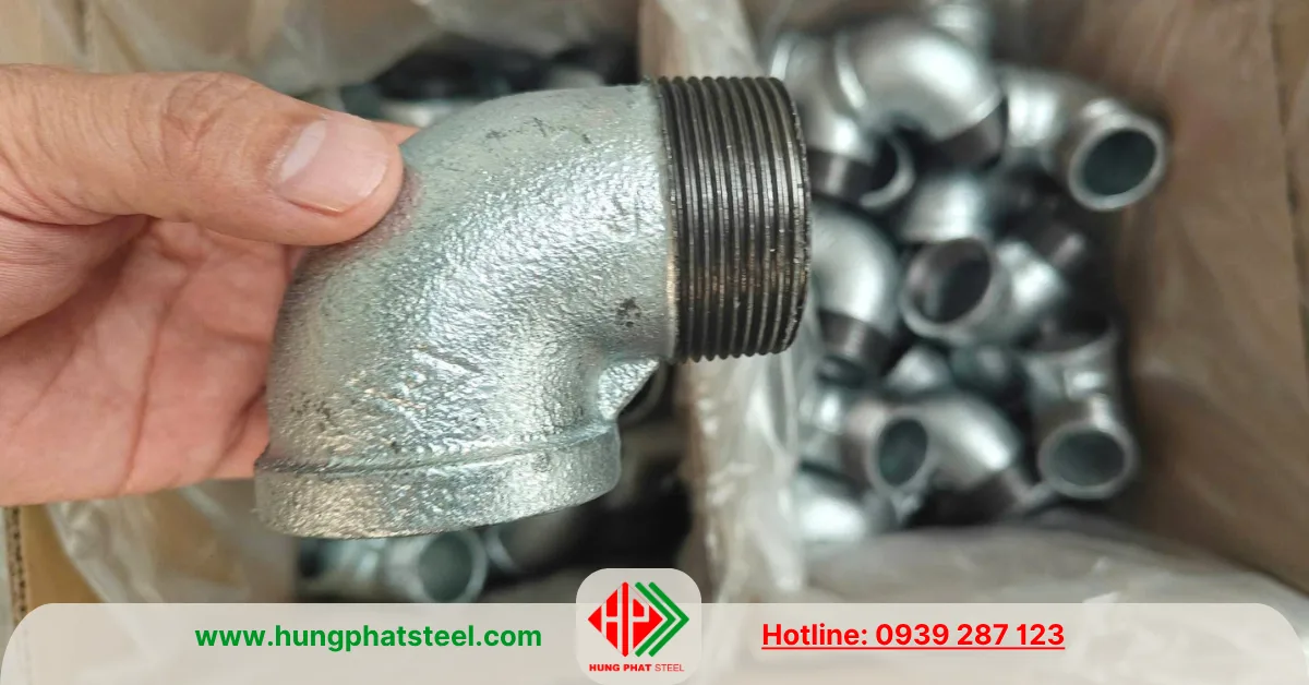Co Điếu Ren Mạ Kẽm DN40 (D49)
