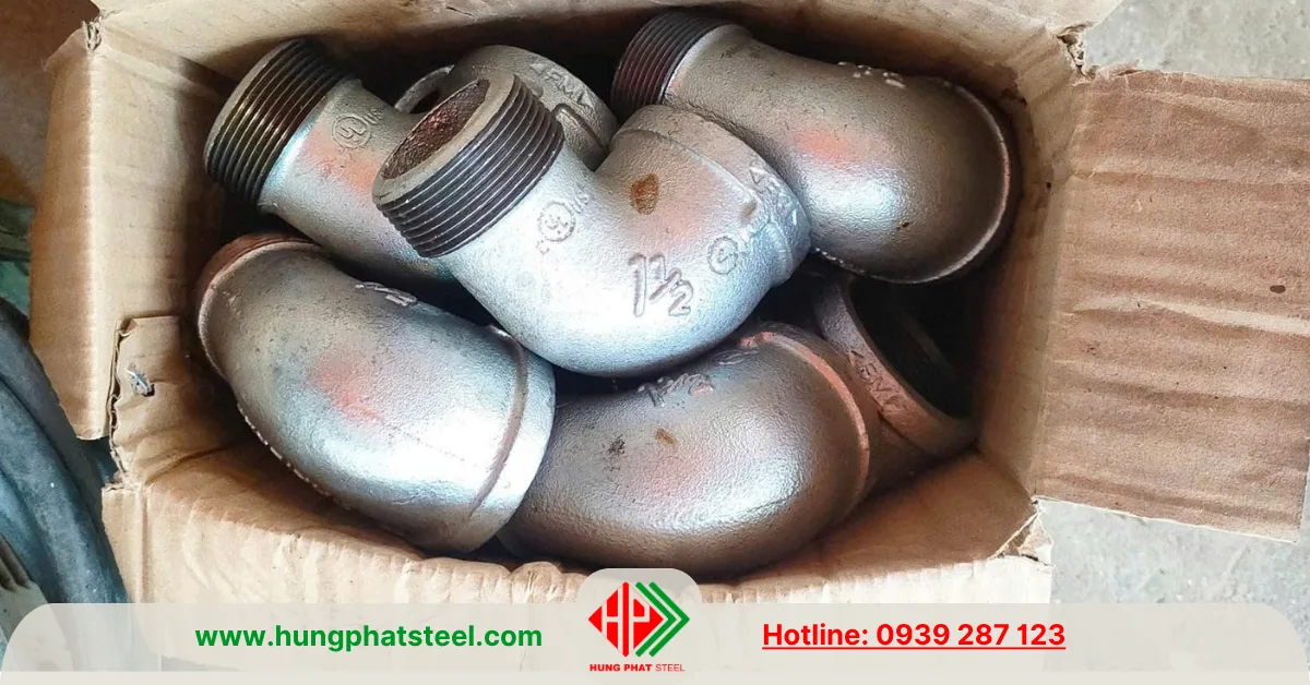 Co Điếu Ren Mạ Kẽm DN40 (D49)