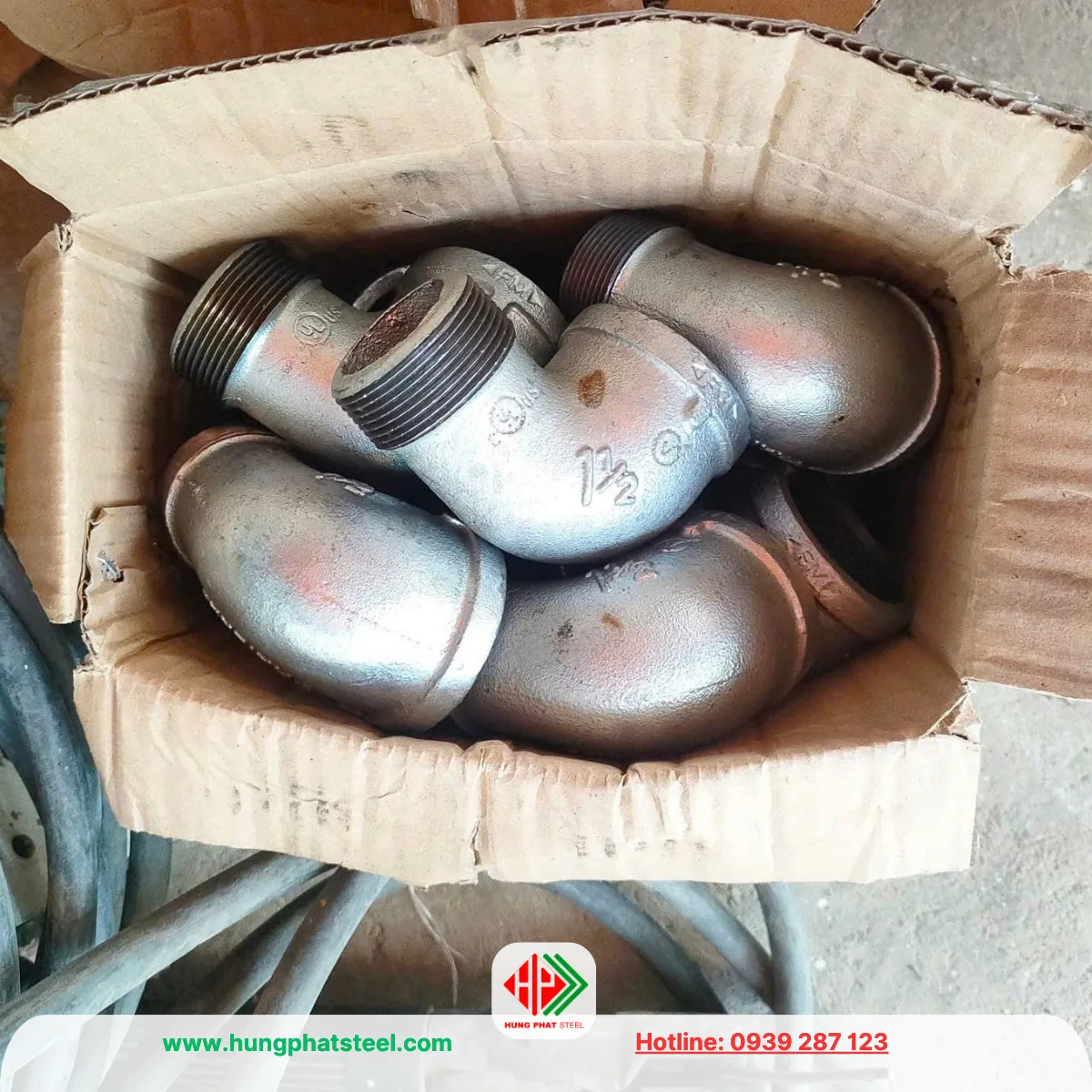 Co Điếu Ren Mạ Kẽm DN40 (D49)