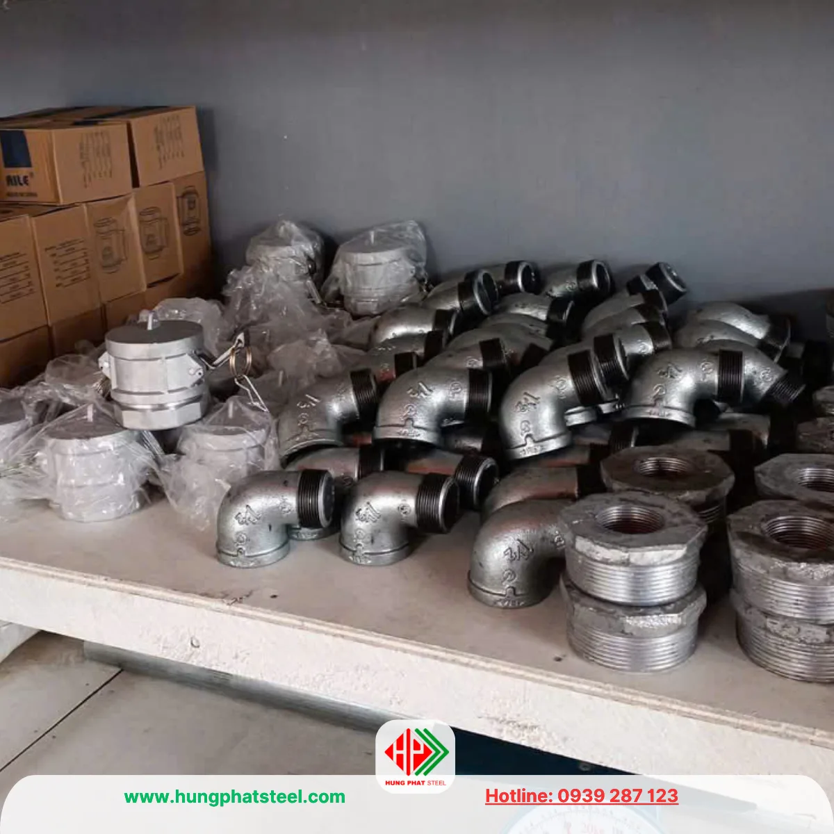 Co Điếu Ren Mạ Kẽm DN40 (D49)