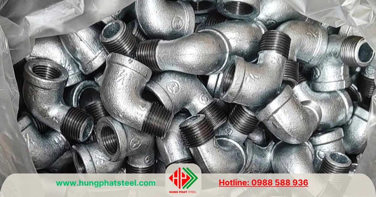 Co điếu ren mạ kẽm DN15