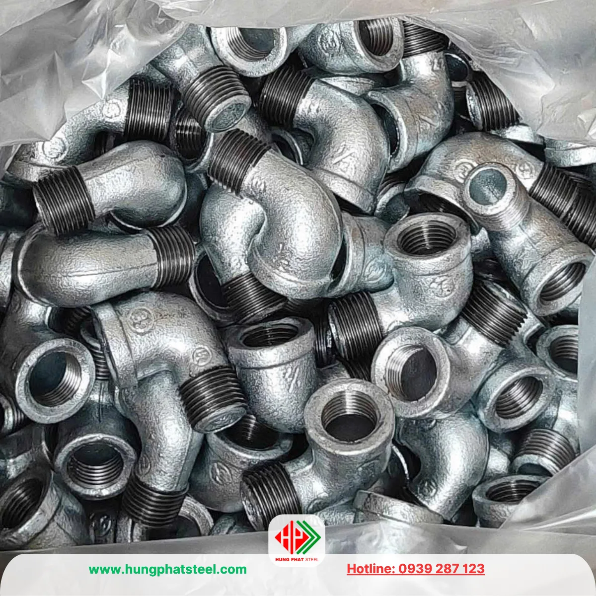 Co điếu ren mạ kẽm DN15