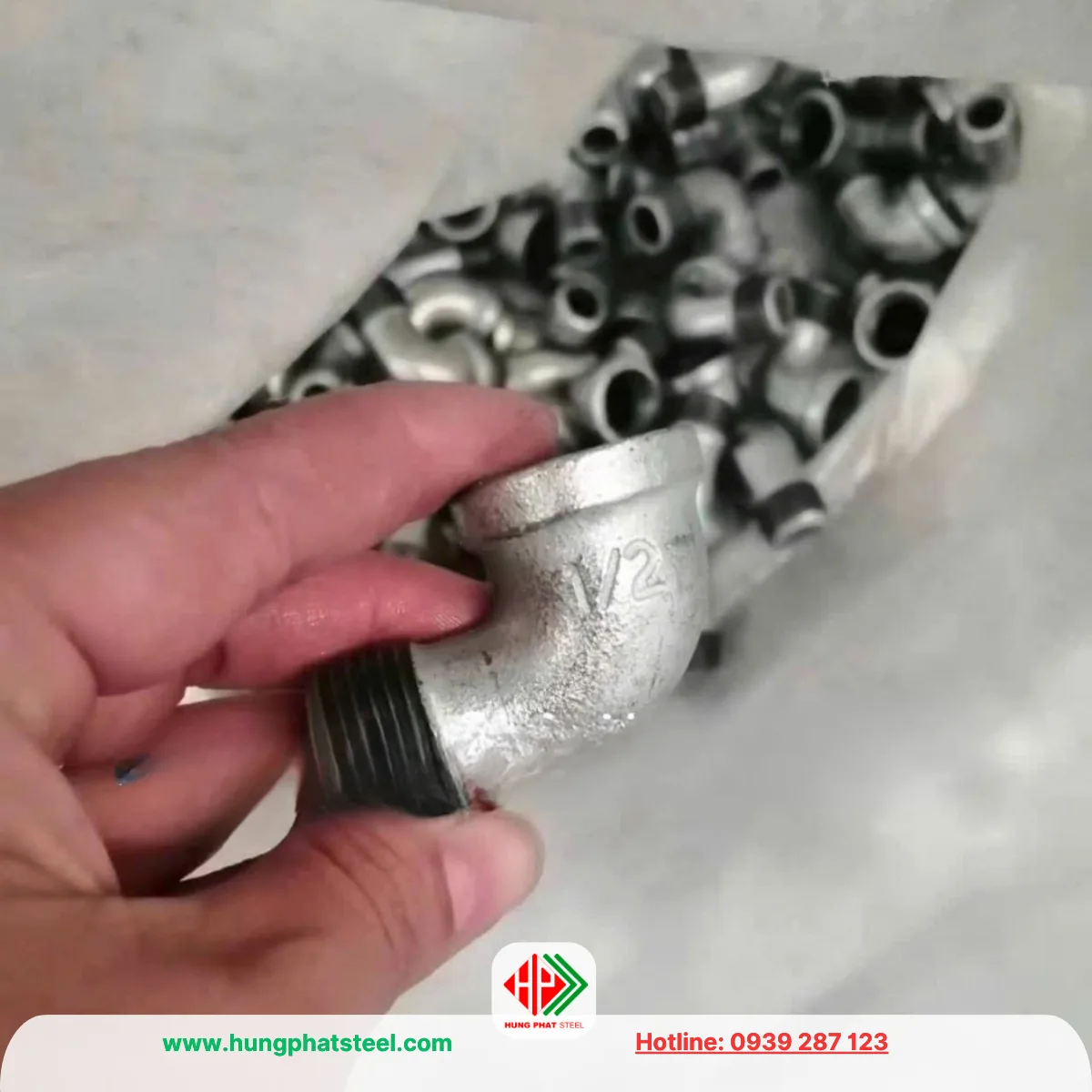 Co điếu ren mạ kẽm DN15
