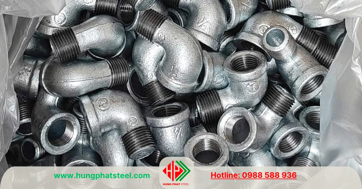 Co điếu ren mạ kẽm DN15