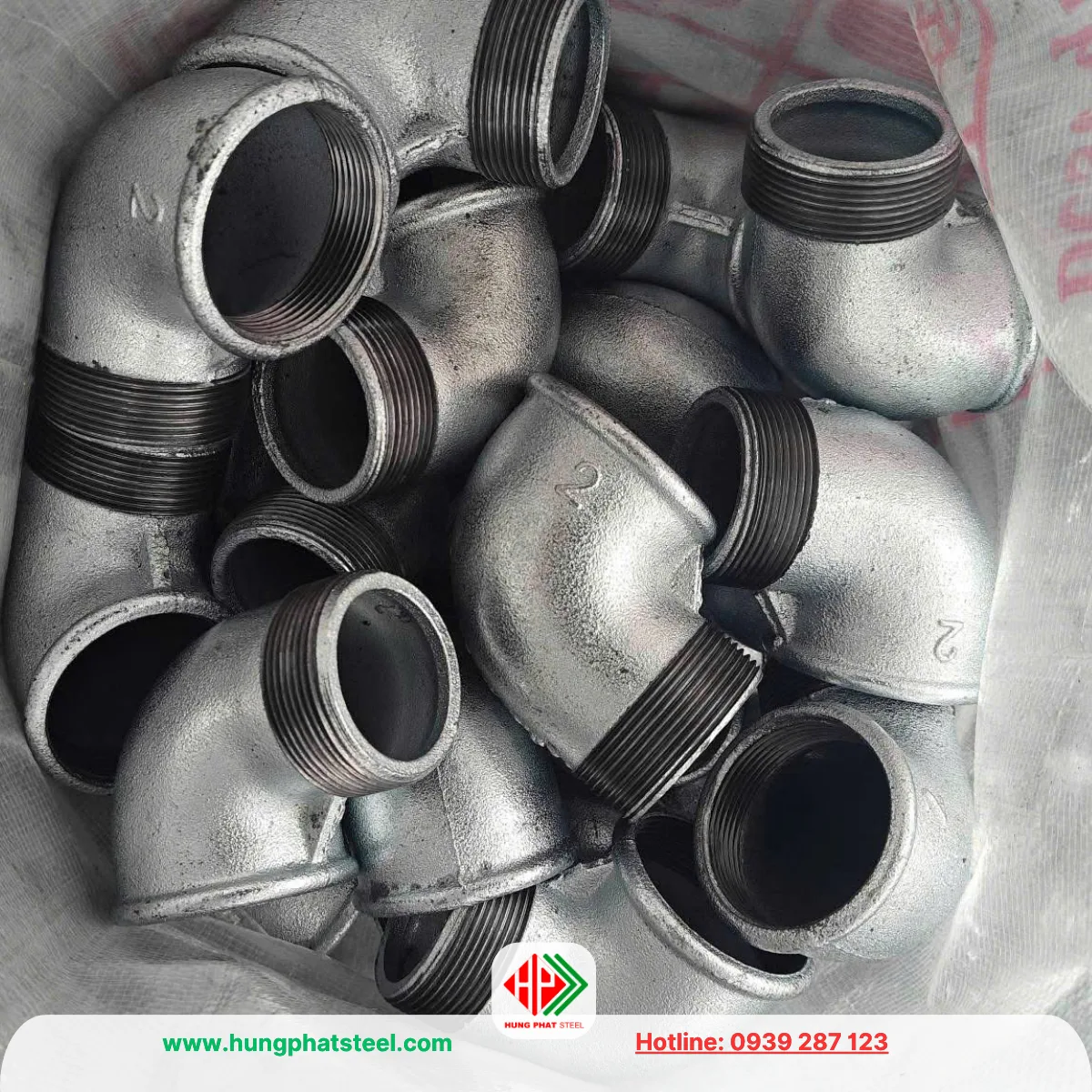 Co điếu ren mạ kẽm DN50 (D60)