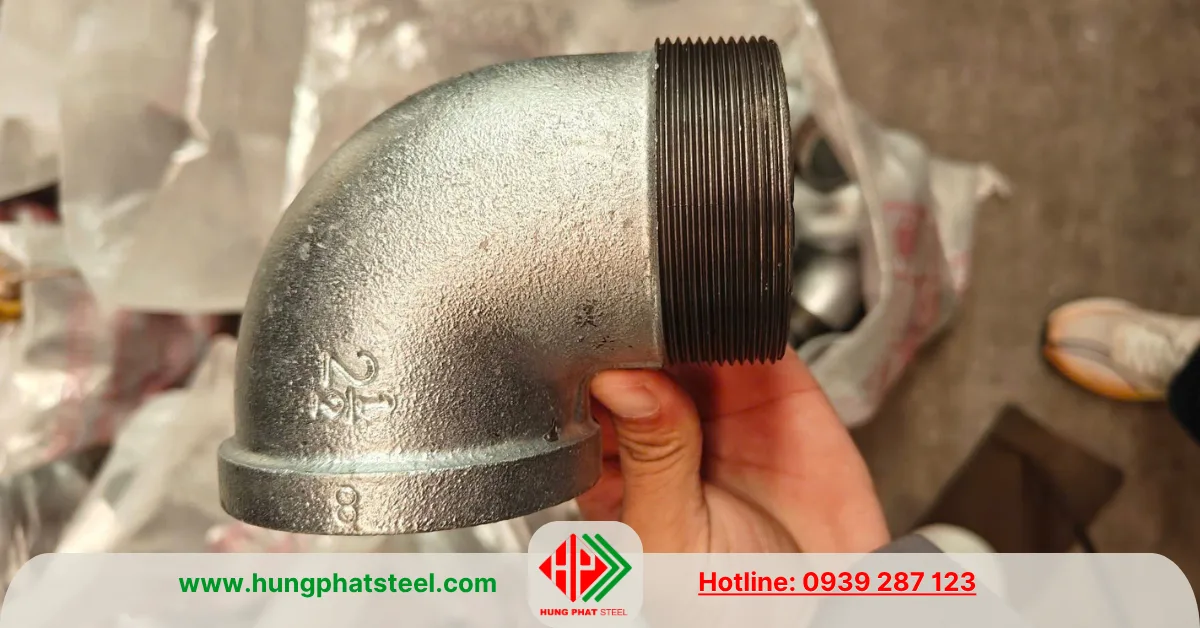 Co điếu ren mạ kẽm DN65