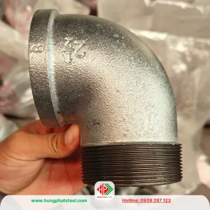 Co điếu ren mạ kẽm DN65