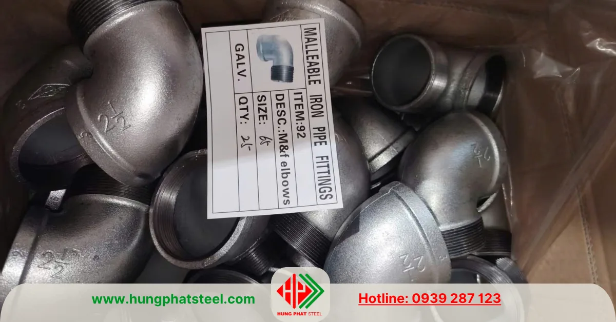 Co điếu ren mạ kẽm DN65