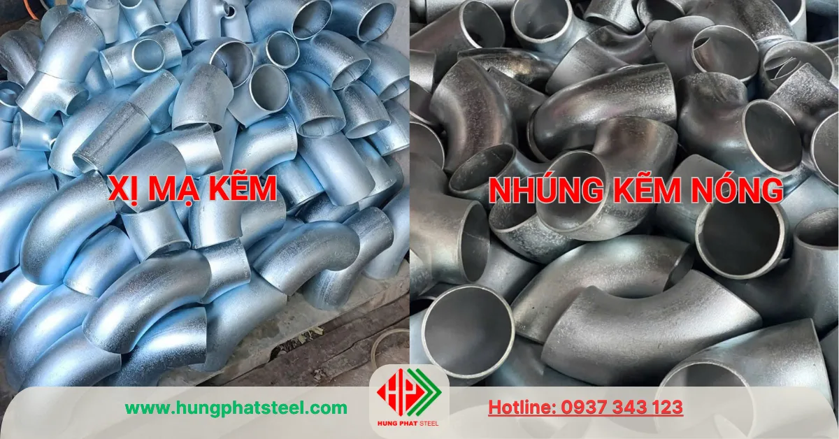 Co thép hàn xi mạ kẽm và nhúng kẽm nóng